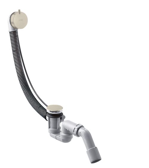 Hansgrohe-HG-Komplettset-Ablauf-und-Ueberlaufgarnitur-fuer-Normalwannen-Brushed-Nickel-58316820 gallery number 1